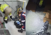 Trabalhador morre ao cair em máquina de triturar gelo