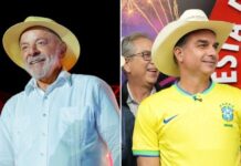 Datafolha: Em votos válidos, Flávio Bolsonaro tem 50% e Lula, 50%