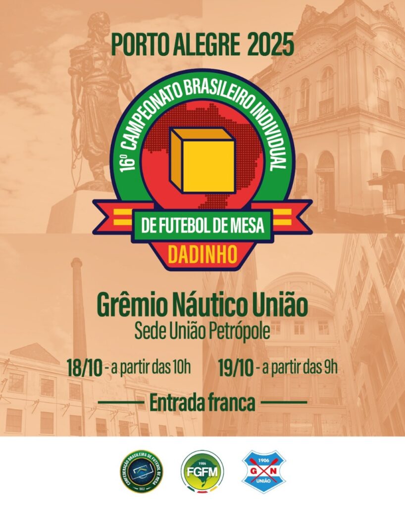 MS terá 3 representantes no Brasileiro de Futebol de Mesa Dadinho; 1 é de Dourados MS terá 3 representantes no Brasileiro de Futebol de Mesa Dadinho; 1 é de Dourados