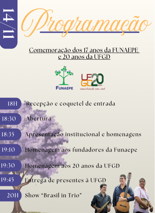 Noite de homenagens marca os 17 anos da Funaepe e 20 anos da UFGD