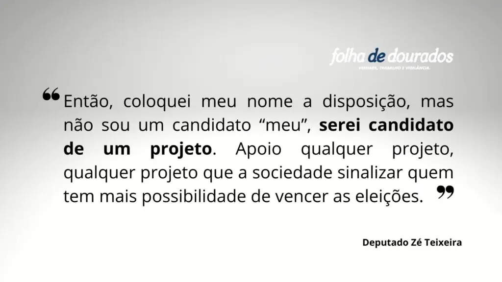 30 anos depois do irmão, Zé Teixeira fala sobre a Prefeitura de Dourados 30 anos depois do irmão, Zé Teixeira fala sobre a Prefeitura de Dourados