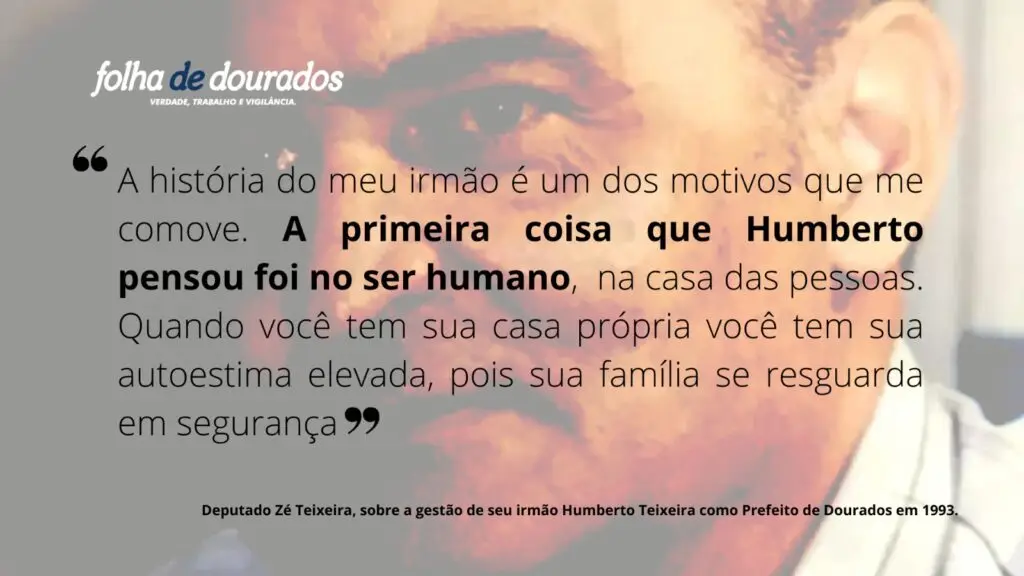 30 anos depois do irmão, Zé Teixeira fala sobre a Prefeitura de Dourados 30 anos depois do irmão, Zé Teixeira fala sobre a Prefeitura de Dourados