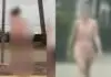 Mulher nua é abordada por Guarda Municipal e confessa assassinato do pai