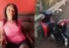 Professora morre arrastada por 100 metros em acidente entre moto e picape