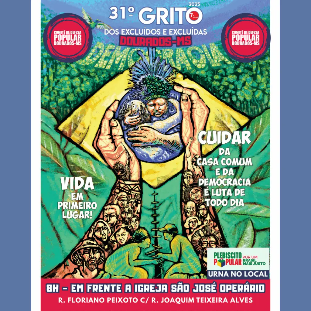 7 de setembro: Comitê de Defesa Popular realiza o 31° Grito dos Excluídos em Dourados