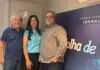 Reencontro de amigos na Folha: Ermínio Guedes, Alessandra Zanário e José Henrique Marques