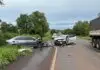 Ultrapassagem resulta em acidente fatal com três mortos em rodovia de MS