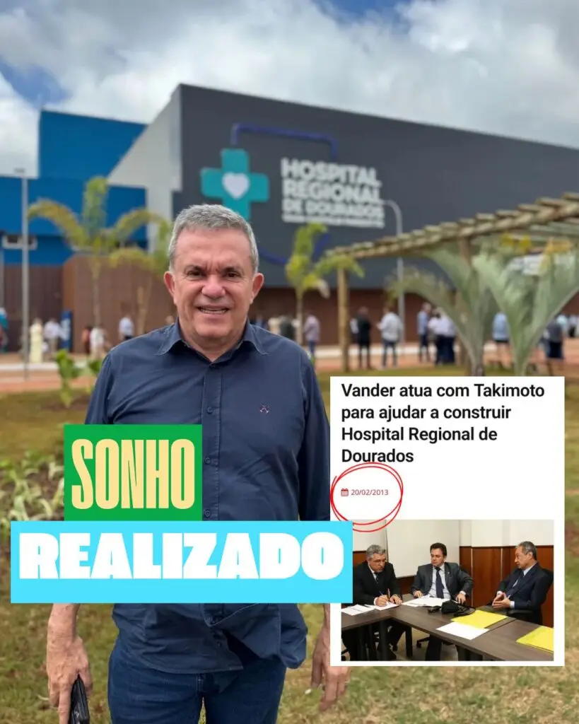 Hospital Regional de Dourados: Vander Loubet reconhece o mérito de George Takimoto