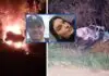 Casal morre carbonizado depois de caminhonete sair da estrada e pegar fogo