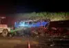 Ônibus com trabalhadores rurais tomba após pneu estourar e 8 pessoas morrem no acidente