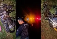 MS: batida em estrada rural deixa motociclista gravemente ferida e morta