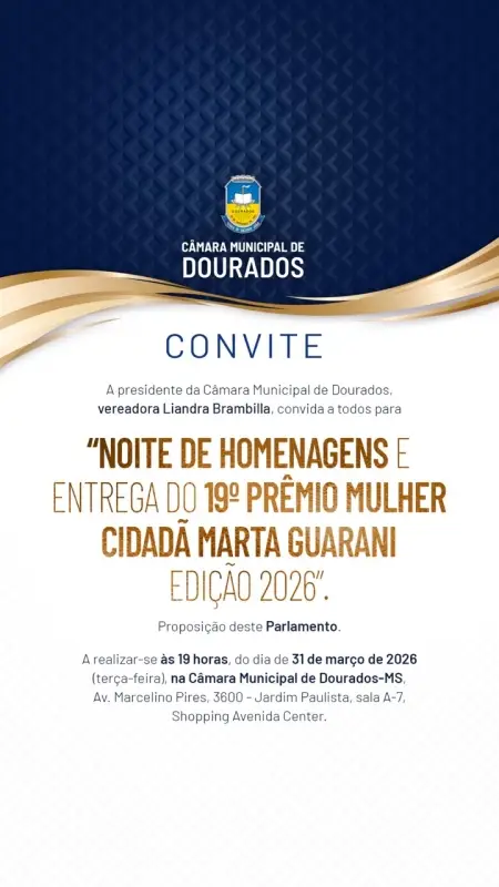 Liderança indígena recebe da Câmara de Vereadores o Prêmio Marta Guarani 2026