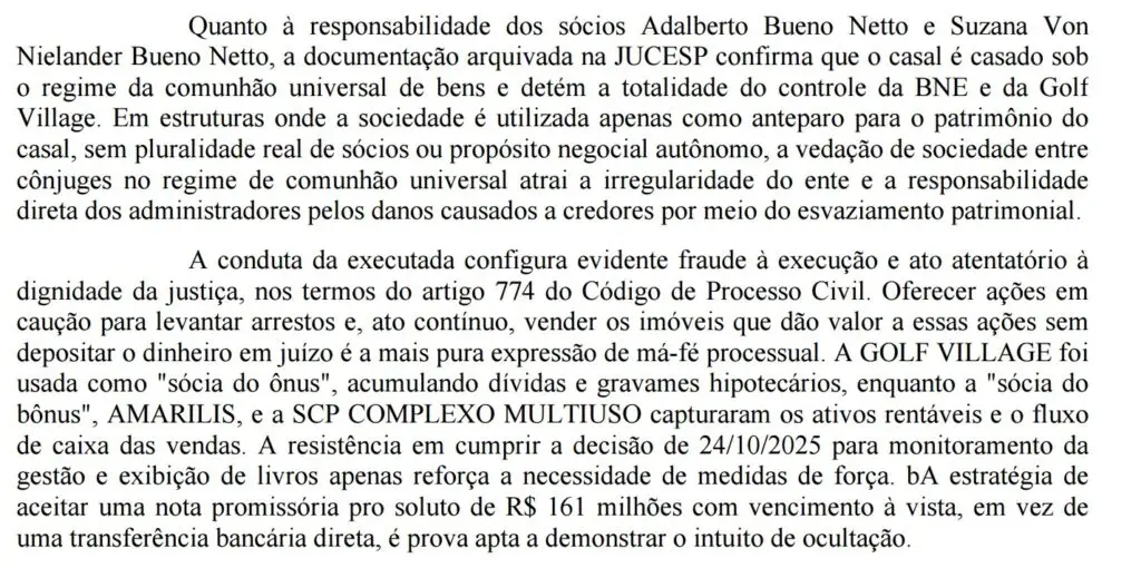 Eduardo Bottura e o ‘Fantástico’: Justiça declara indisponibilidade dos bens da família Bueno Netto