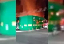 (Vídeo) Fogo atinge mercado durante a madrugada e mobiliza bombeiros em MS