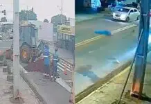 (Vídeo) MS: motociclista desrespeita sinalização e cai após impacto em obra na pista