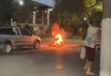 Homem corre com corpo em chamas após ser atacado; motivação seria furto de R$ 10