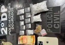 Denúncia leva polícia a apreender drogas em esquema de 'delivery' em Dourados