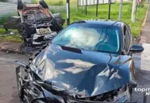 Motorista precisou sair pelas portas traseiras antes do carro pegar fogo em MS