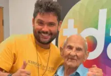 Influenciador Caio mostra sofrimento de Vovô Anésio e diz que ele quer morrer