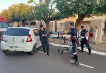 Motorista perde controle durante 'cavalo de pau' e destrói muro em MS