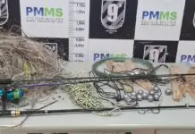 PMA flagra três pescadores com petrechos proibidos no Rio Dourados