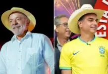 Datafolha: Em votos válidos, Flávio Bolsonaro tem 50% e Lula, 50%