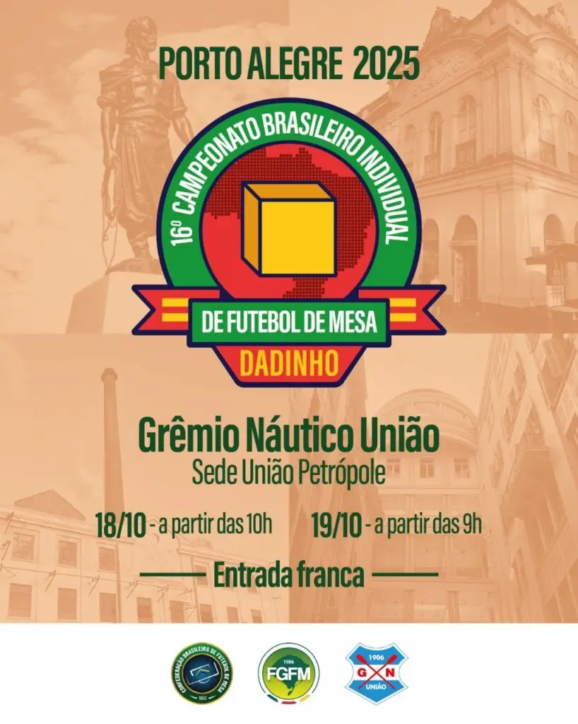 MS terá 3 representantes no Brasileiro de Futebol de Mesa Dadinho; 1 é de Dourados MS terá 3 representantes no Brasileiro de Futebol de Mesa Dadinho; 1 é de Dourados